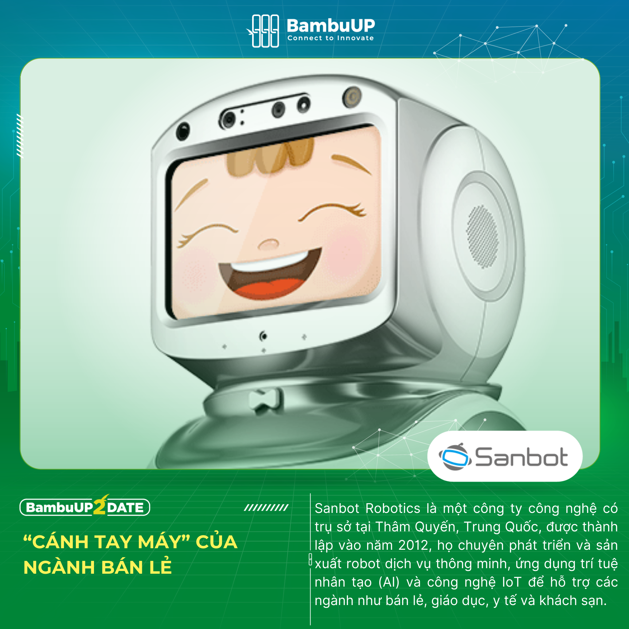 Sanbot Robotics - Trí tuệ tối ưu hóa quy trình vận hành của ngành bán lẻ