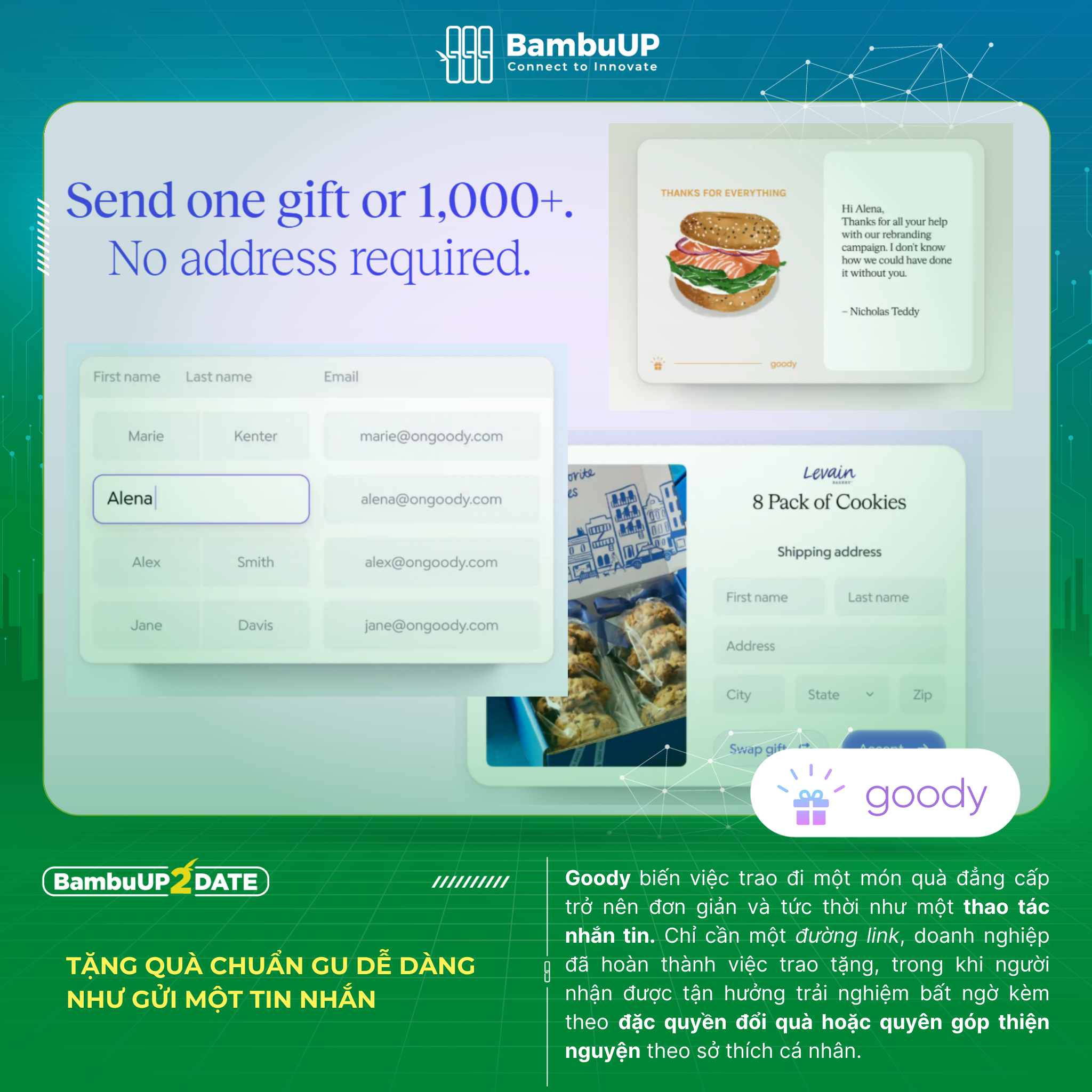 Goody: Gửi quà nhanh như gửi một tin nhắn 