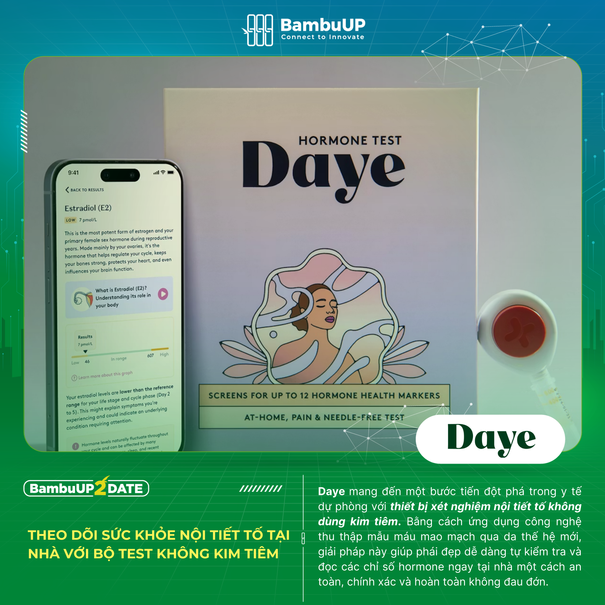 Bộ test nội tiết tố tại nhà không kim tiêm