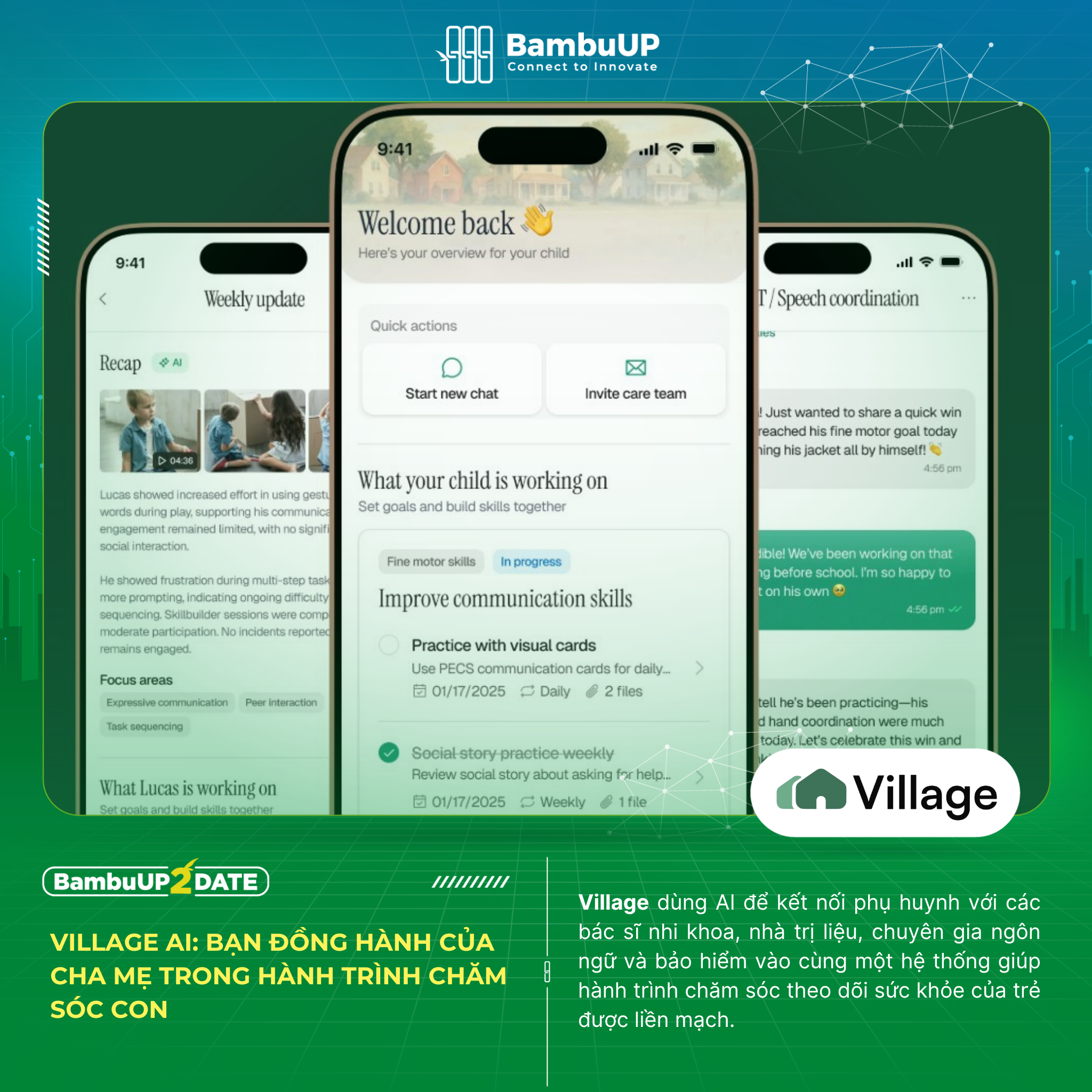 Village AI: Bạn đồng hành của cha mẹ trong hành trình chăm sóc con 