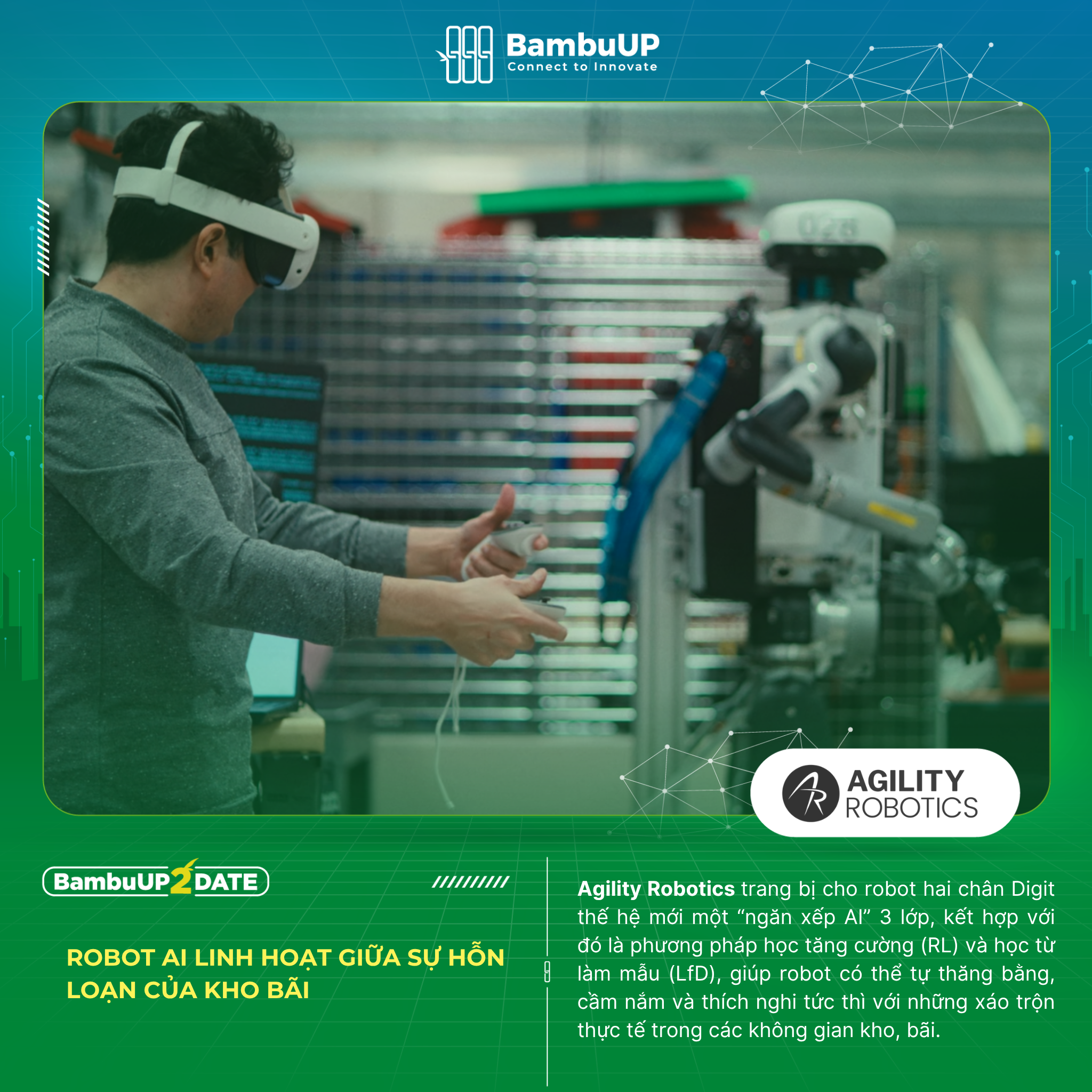 Robot AI linh hoạt giữa sự hỗn loạn của kho bãi