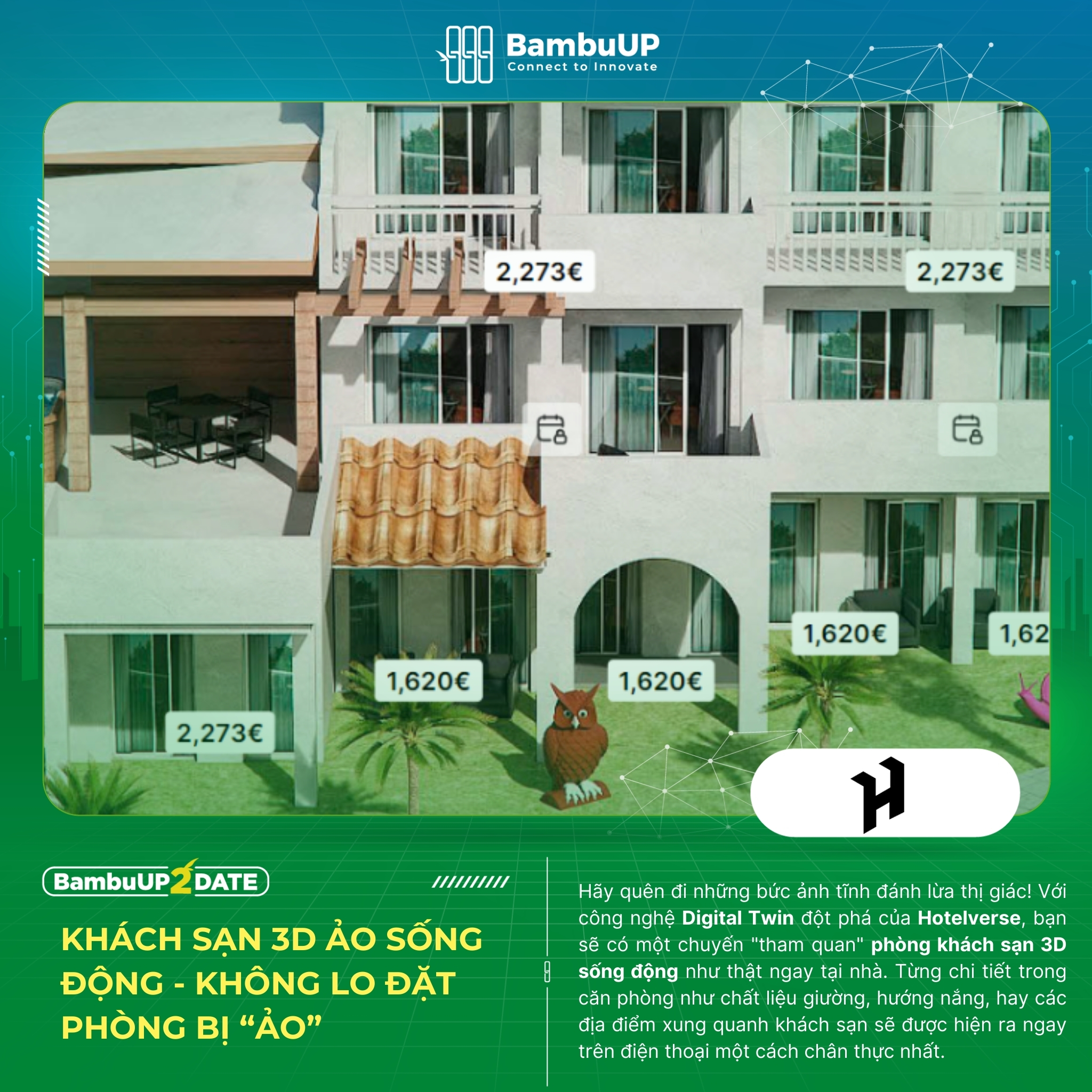 Khách sạn 3D ảo sống động - không lo đặt phòng bị “ảo”