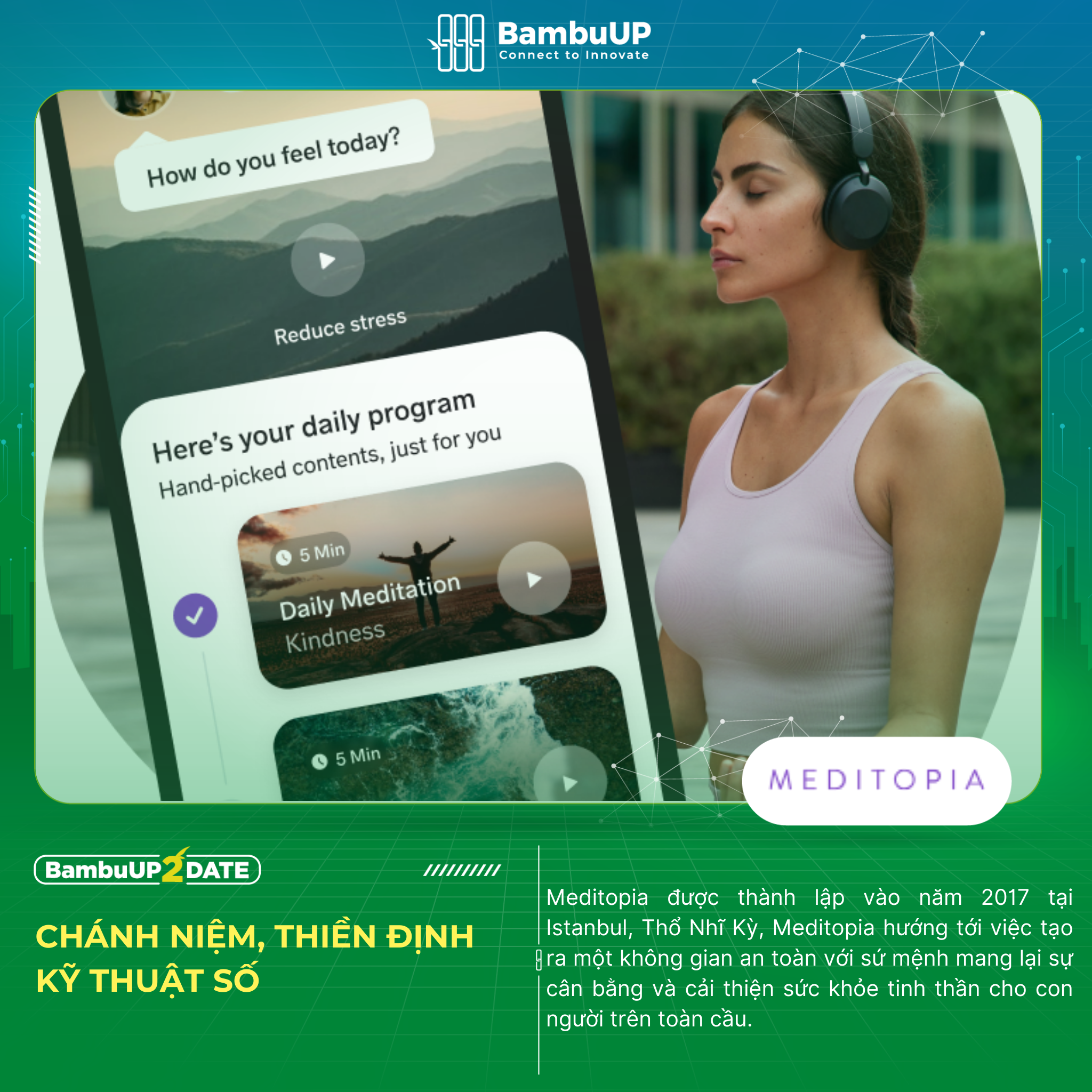 Meditopia - Hỗ trợ xây dựng thói quen chánh niệm