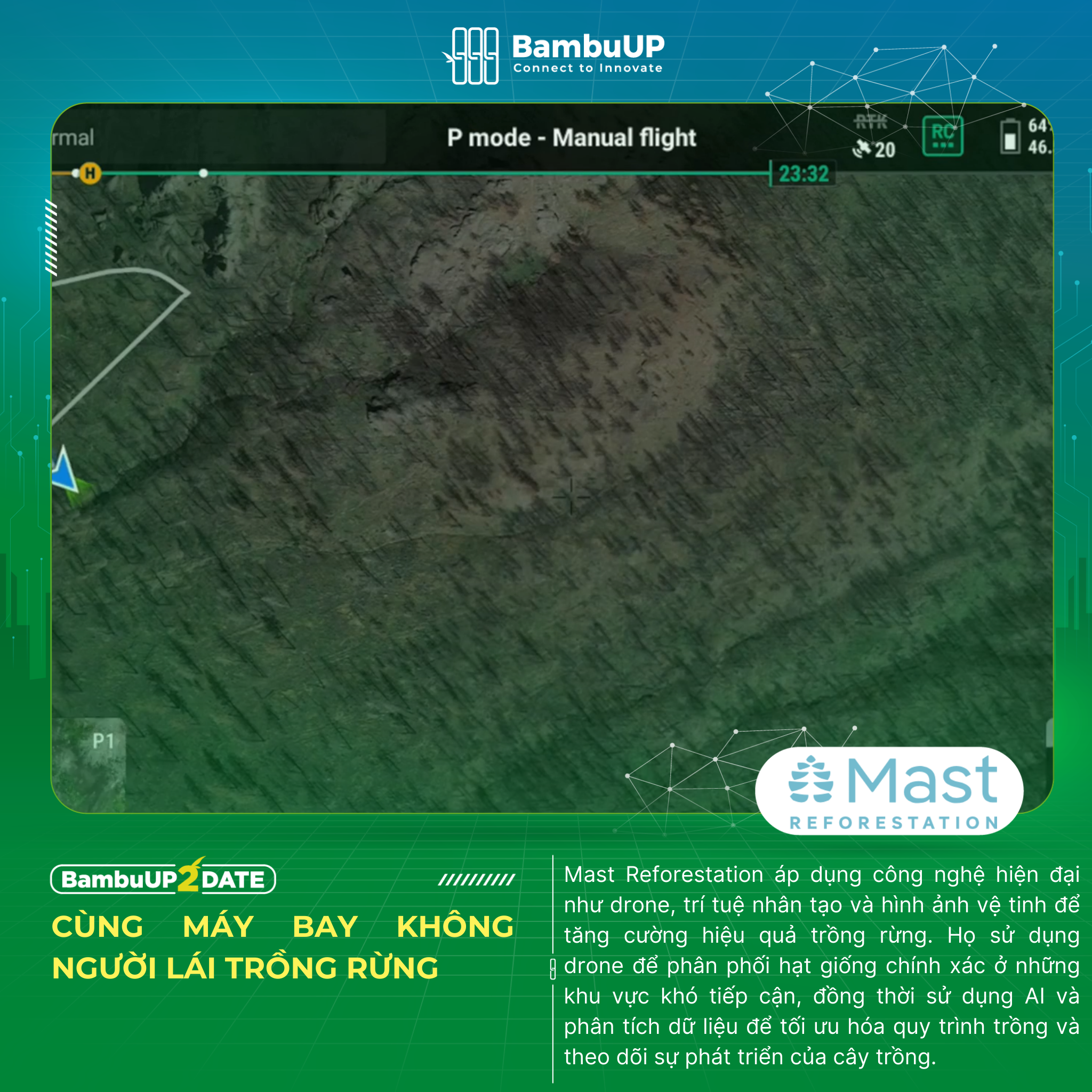 Mast Reforestation: Phân phối hạt giống với máy bay không người lái