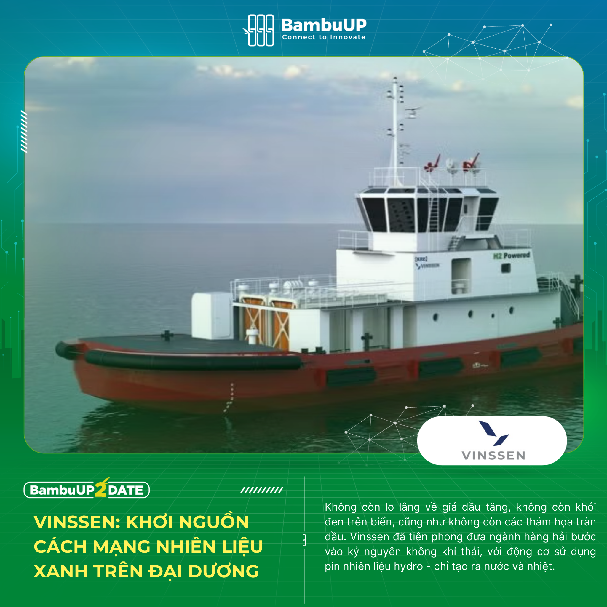 Vinssen: Khơi nguồn cách mạng nhiên liệu xanh trên đại dương