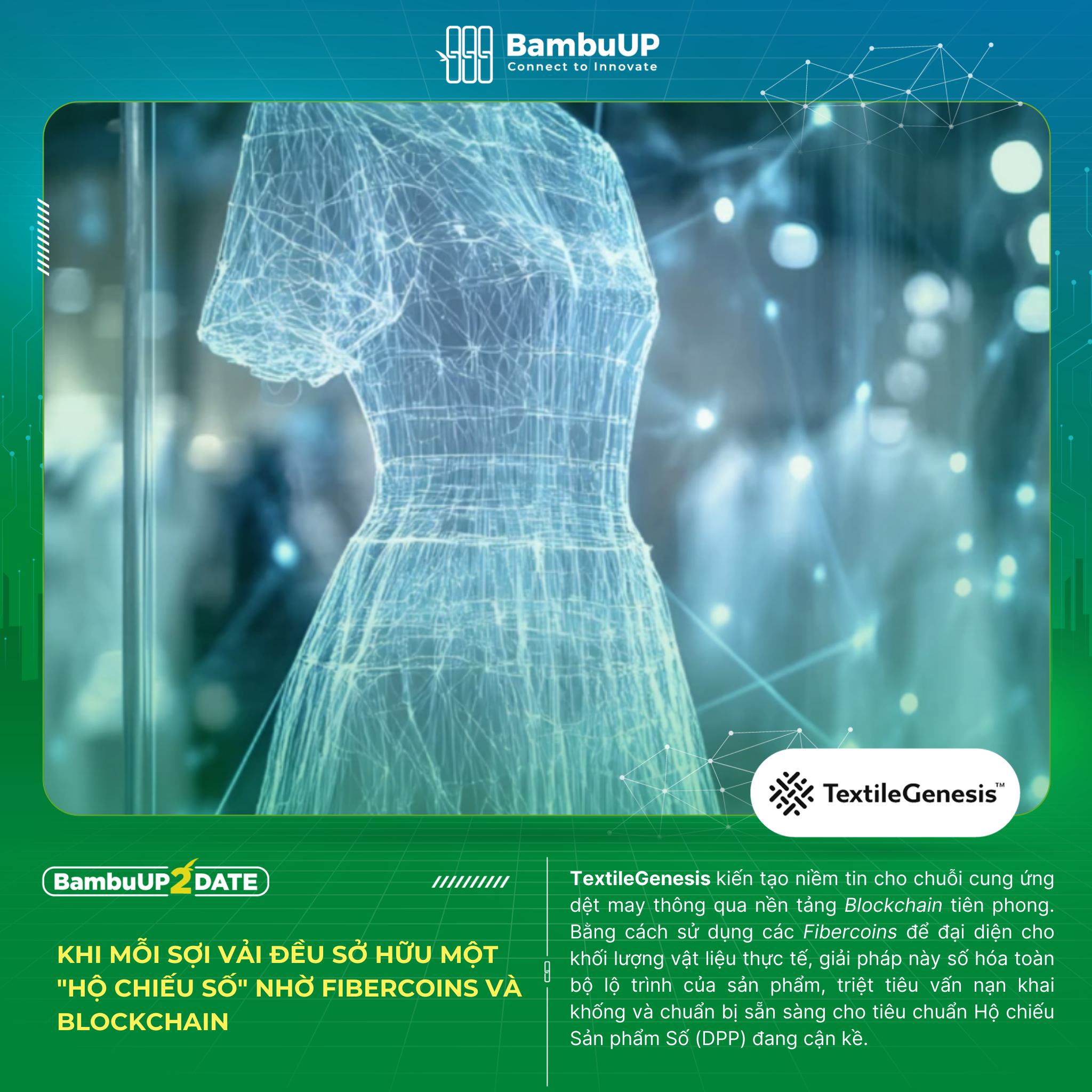 Khi mỗi sợi vải đều sở hữu một "hộ chiếu số" nhờ Fibercoins và Blockchain