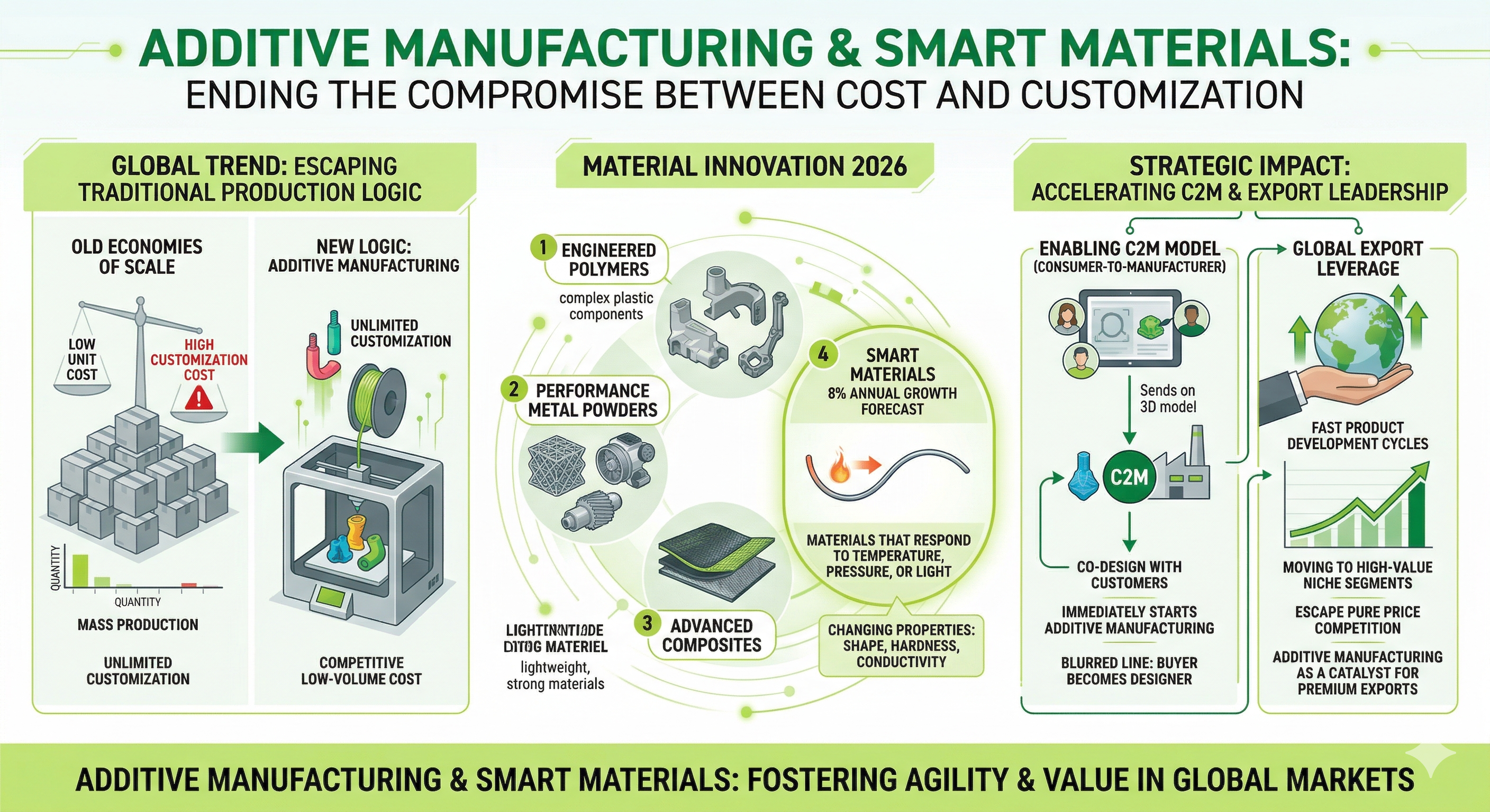 Additive Manufacturing/ 3D Printing helps businesses produce small orders at reasonable costs