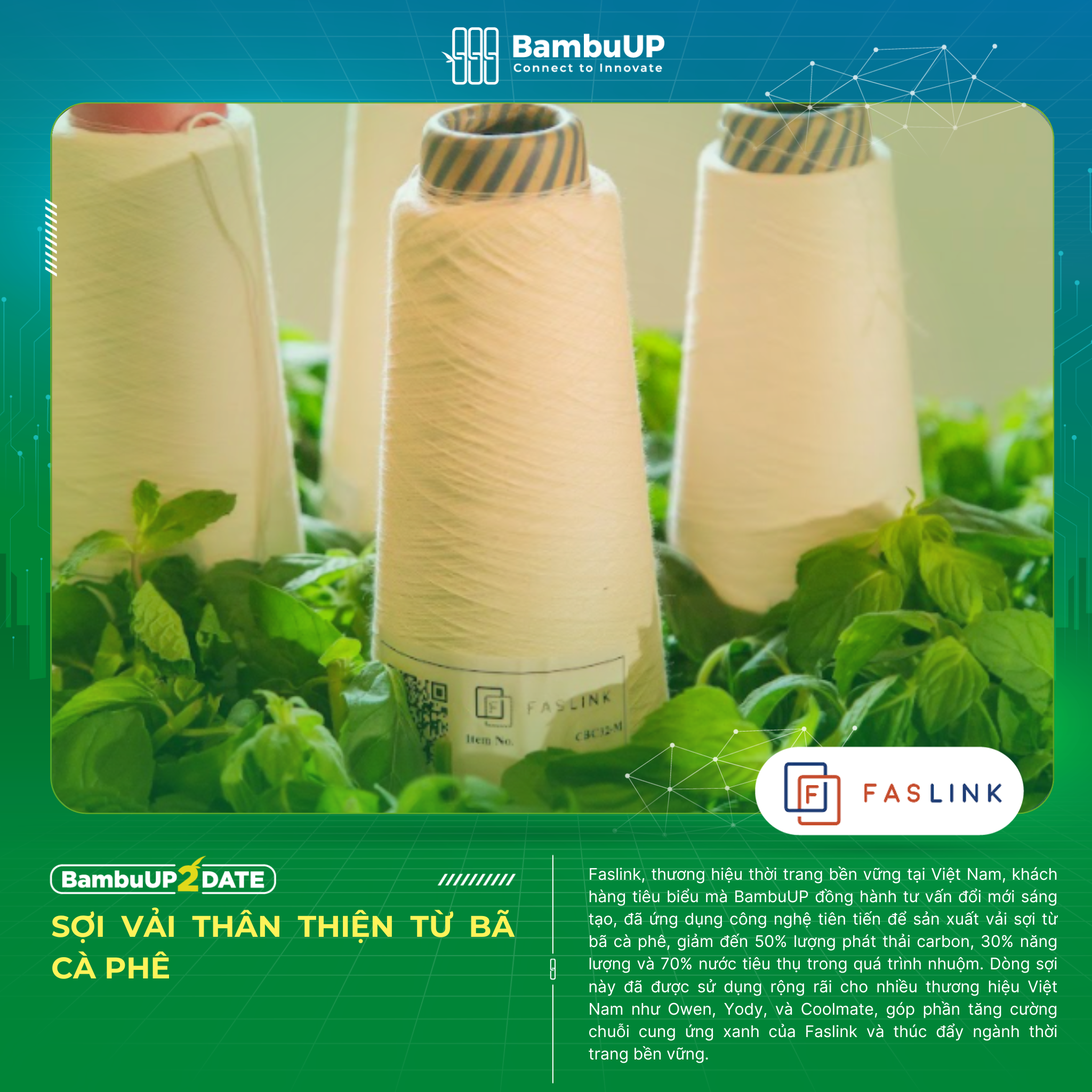 Faslink: Sợi Vải Sinh Học Từ Bã Cà Phê - Bước Tiến Bền Vững Cho Ngành Dệt May