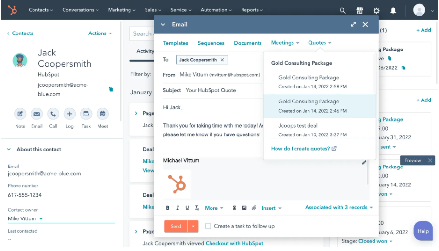 Phần mềm tiếp thị HubSpot B2B