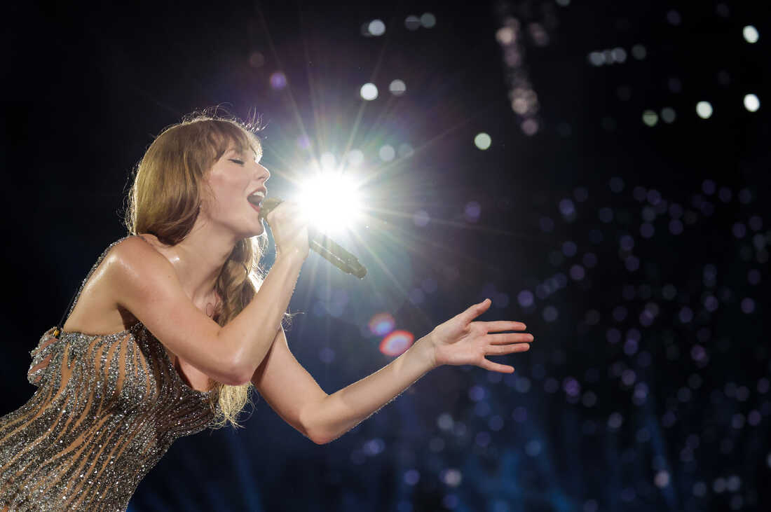 Taylor Swift performs at the Eras Tour at the Singapore National Stadium. Source: Getty Images