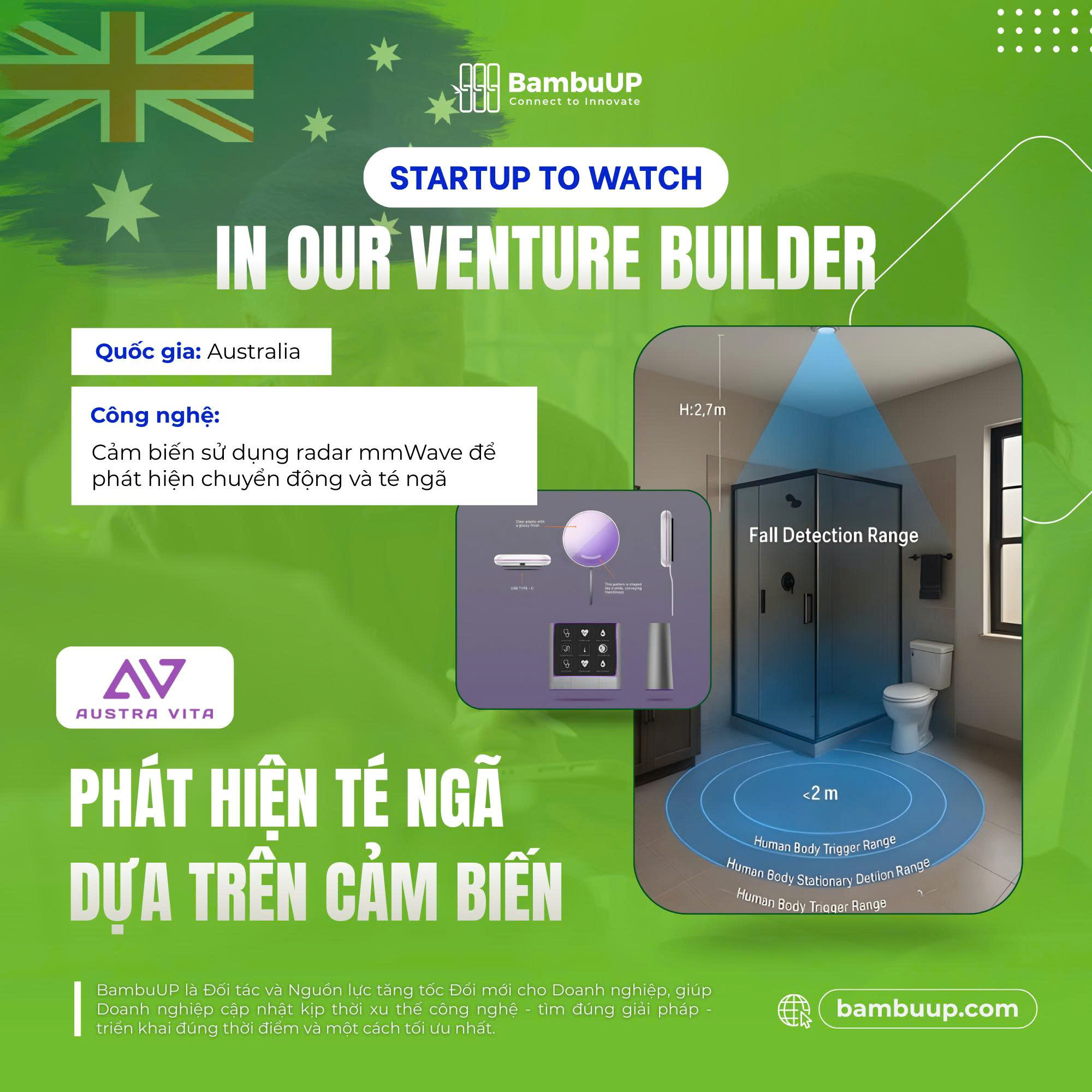 Austra Vita phát triển công nghệ phát hiện và cảnh báo té ngã ứng dụng AI